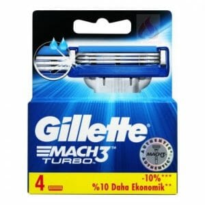 Buy Gillette Mach3 Turbo Cartridges Blades 4 Pack in Pakistan