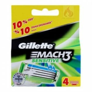 Buy Gillette Mach3 Sensitive Cartridges Blades 4Pack in Pakistan