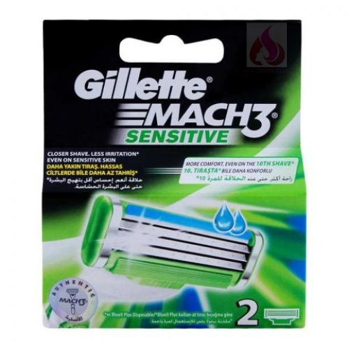 Buy Gillette Mach3 Sensitive Cartridges Blades 2Pack in Pakistan