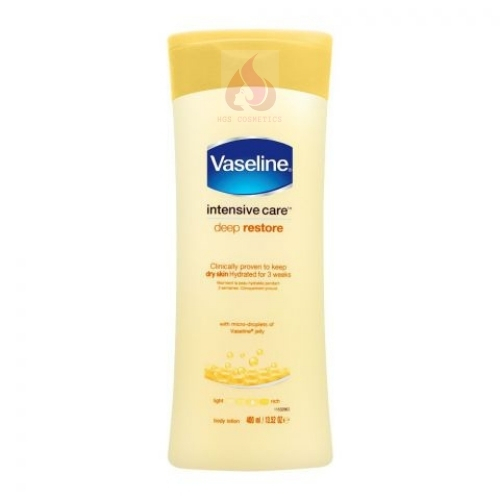 Buy Vaseline Deep Restore Dry Skin Body Lotion-400ml in Pakistan