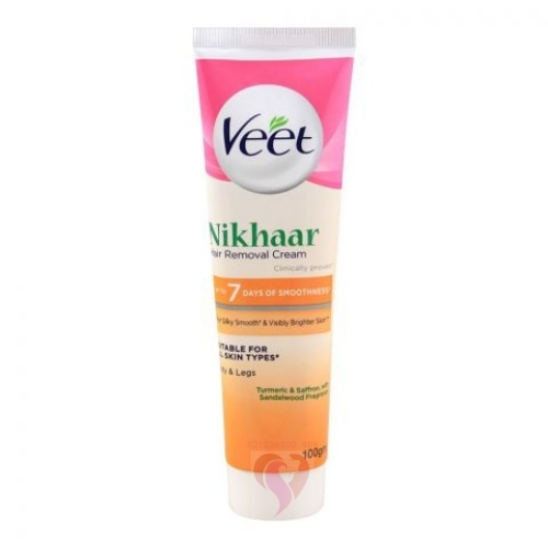 Buy Veet Nikhaar Turmeric & Saffron Hair Removal Cream-100g in Pak