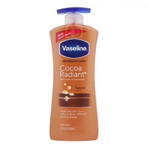 Buy Vaseline Cocoa Radiant Body Lotion-600ml in Pakistan|HGS