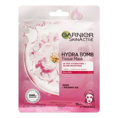 Buy Best Garnier Hydra Bomb Sakura & Hyaluron Facial Mask-32g Online @ HGS Cosmetics