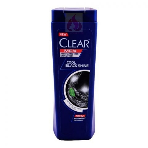 Buy Clear Men Anti-Dandruff Cool Black Shine Shampoo-185ml in Pak
