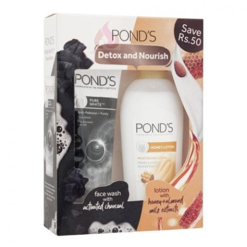 Buy Pond’s Detox & Nourish Face Wash + Lotion Pack in Pakistan