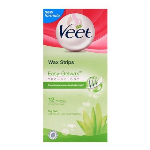 Buy Veet Easy-Gelwax dry skin Wax Strips 12-Pack in Pakistan
