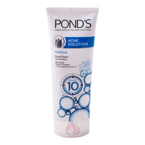 Buy Best Ponds Acne Solutions Anti Acne Facial Foam 100g Online @ HGS Cosmetics
