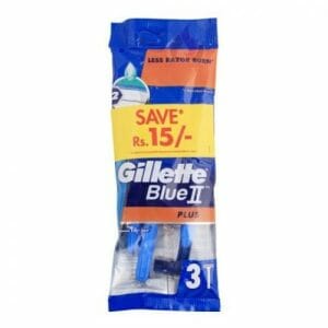 Buy Gillette Blue II Plus Shaving Razor 3 Pack in Pakistan