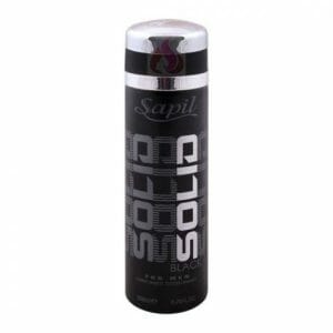 Buy Sapil Solid Black Men Deodorant Body Spray 200ml in Pakistan