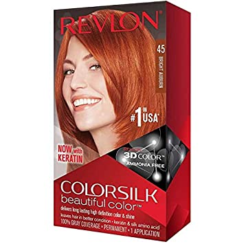Buy Revlon Color CreamSilk Hair Color Cream 45 Bright Auburn in Pakistan