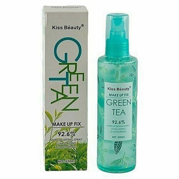 Buy Best Kiss Beauty Green Tea Makeup Fix Setting Spray - 220ml Online @ HGS Cosmetics