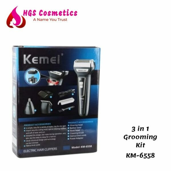 KM-6558 3 in 1 Grooming Kit