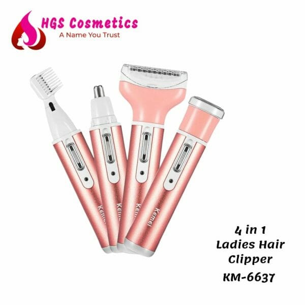 Buy Best Kemei Km 6637 4 In 1 Ladies Hair Clipper Online @ HGS Cosmetics