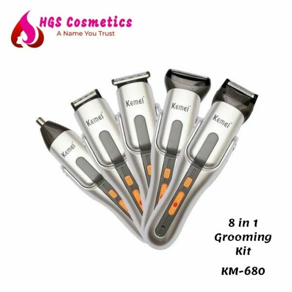 Buy Best Kemei Km 680 8 In 1 Grooming Kit Online @ HGS Cosmetics