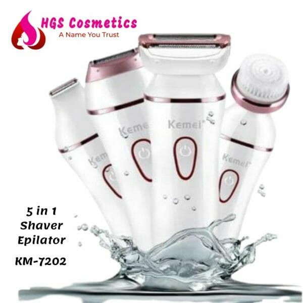 Buy Best Kemei Km 7202 5 In 1 Shaver Epilator Online @ HGS Cosmetics