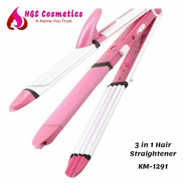 KM-1291 3 in 1 Hair Straightener