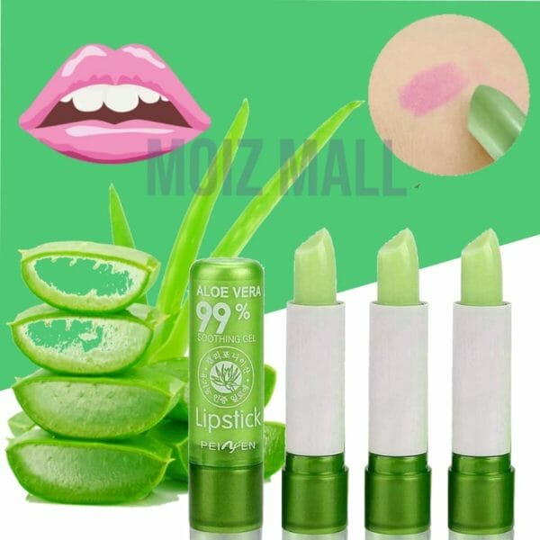 Buy Best PACK OF 3 Aloe Vera 99% Soothing Gel Lip Balm 3.5g Online @ HGS Cosmetics