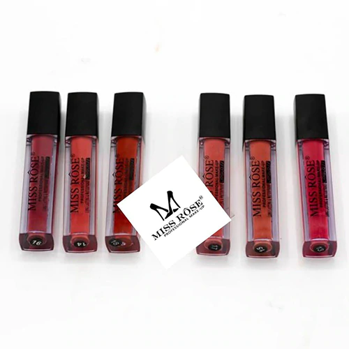 Buy Best MISS ROSE Set Of 6 Liquid Matte Lipsticks Online @ HGS Cosmetics