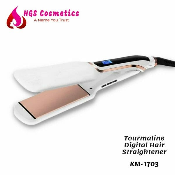 Kemei Km-1703 Tourmaline Digital Hair Straightener