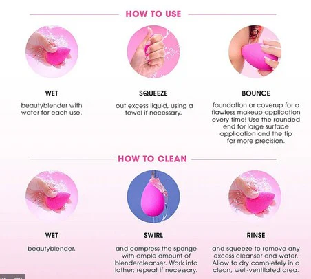 Miss Rose flawless memory beauty blender