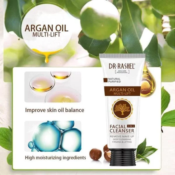 Buy Best Argan Oil Facial Cleanser 3 In 1 Online @ HGS Cosmetics