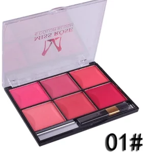 Buy Best Miss Rose Makeup Blush Powder 6 Color Palette Online @ HGS Cosmetics