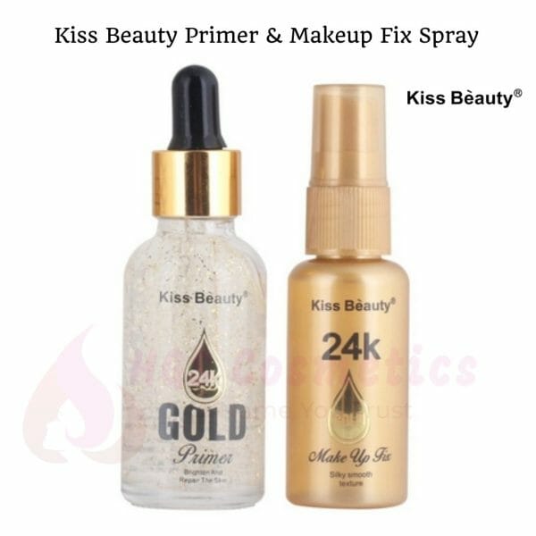 Buy Best Kiss Beauty 24K Gold Primer & Makeup Fix Spray Online @ HGS Cosmetics