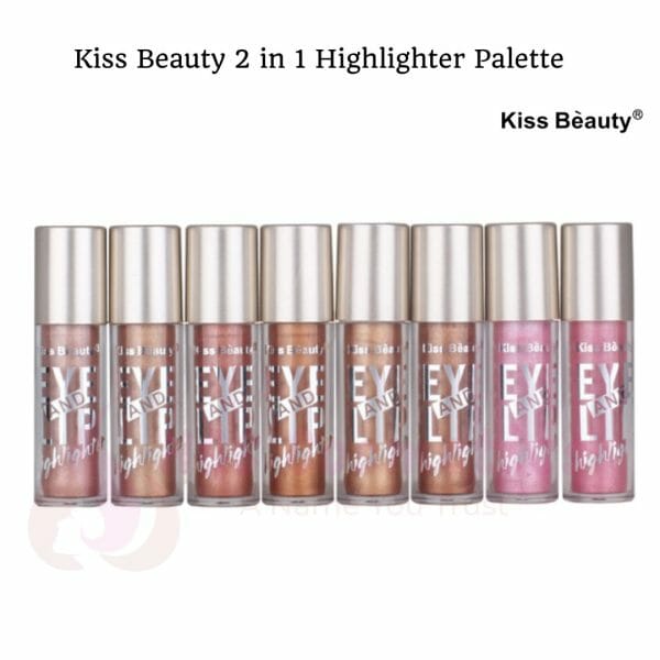 Buy Best Kiss Beauty 2 In 1 Highlighter Palette Online @ HGS Cosmetics