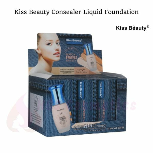 Buy Best Kiss Beauty Match Perfect Protect Liquid Foundation Online @ HGS Cosmetics