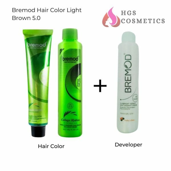 Buy Best Bremod Hair Color Light Brown 5.0 Online @ HGS Cosmetics