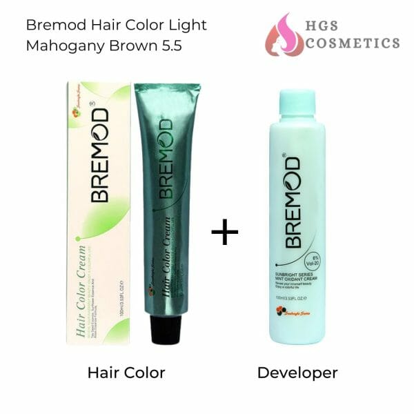 Buy Best Bremod Hair Color Light Mahogany Brown 5.5 Online @ HGS Cosmetics