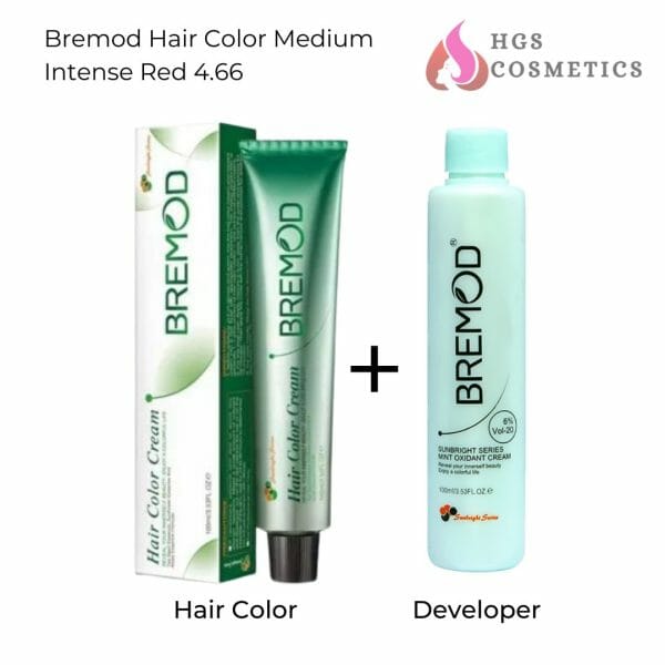 bremod hair color Chestnut Intense Red 4.66