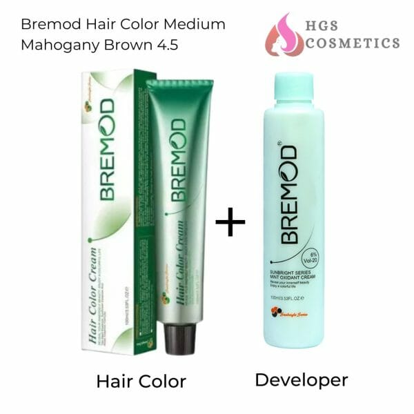 Buy Best Bremod Hair Color Medium Mahogany Brown 4.5 Online @ HGS Cosmetics