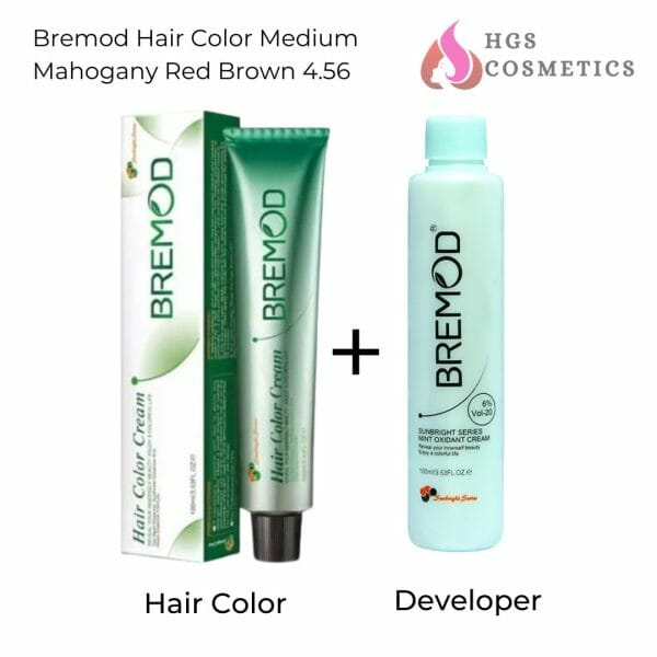 Buy Best Bremod Hair Color Medium Mahogany Red Brown 4.56 Online Online @ HGS Cosmetics