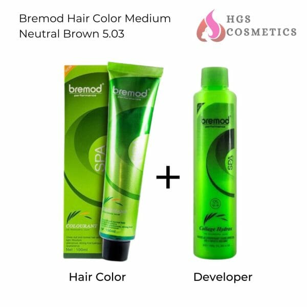 Buy Best Bremod Hair Color Medium Neutral Brown 5.03 Online @ HGS Cosmetics