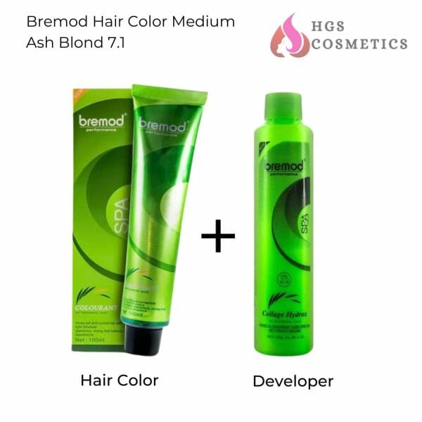 Buy Best Bremod Hair Color Medium Ash Blond 7.1 Online @ HGS Cosmetics