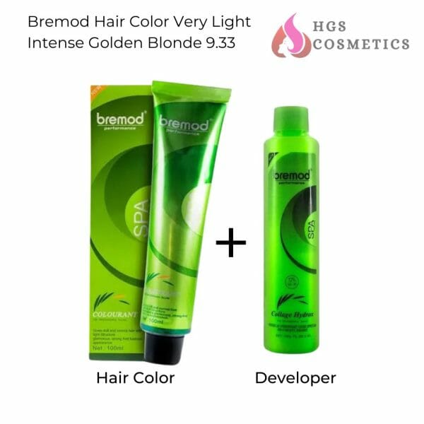 Buy Best Bremod Hair Color Very Light Intense Golden Blonde 9.33 Online Online @ HGS Cosmetics