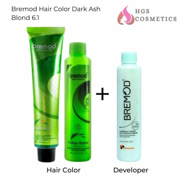 bremod hair color Dark Ash Blonde 6.1