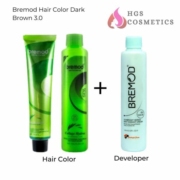 Buy Best Bremod Hair Color Dark Brown 3.0 Online @ HGS Cosmetics