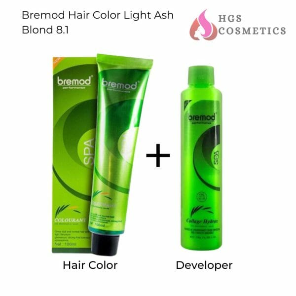 bremod hair color Light Ash Blonde 8.1