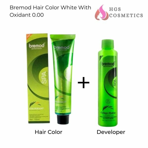 bremod hair color White with Oxidant 0.00
