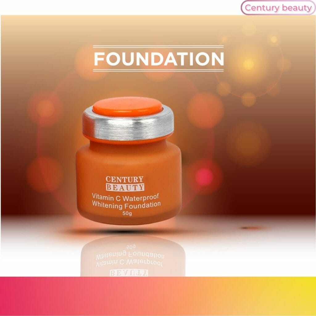 Best Century Beauty Vitamin C Waterproof Whitening Foundation Cream @ HGS Cosmetics