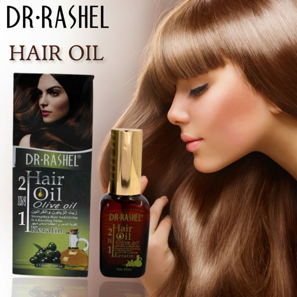 Best Dr Rashel 2-in-1 Keratin Olive Hair Oil @ HGS Cosmetics