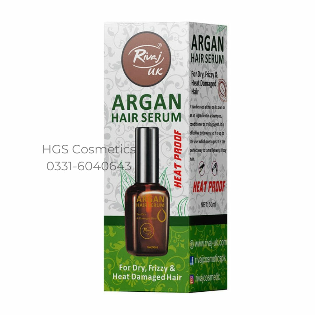 RivajUK Argan Hair Serum | Heat Proof - 50ML - HGS Cosmetics