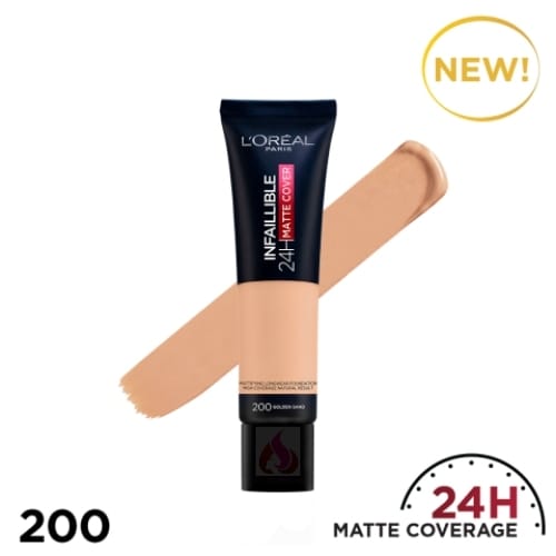 L'Oréal Infallible 24H Matte Cover Foundation Golden Sand - 200