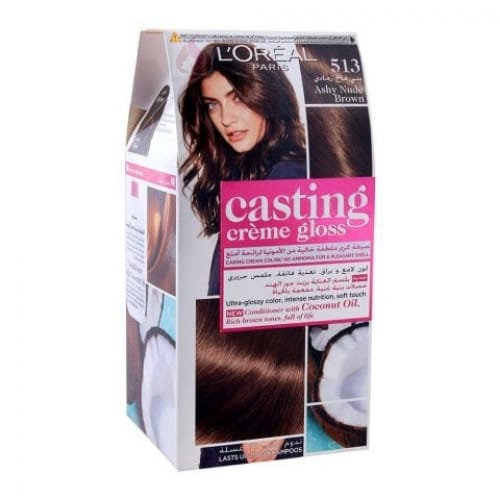 L'Oréal Casting Hair Color Ashy Nude Brown - 513