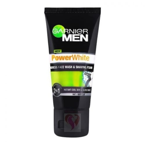 Garnier Men Power White Face Wash & Shaving Foam 2 In 1 - 100ml