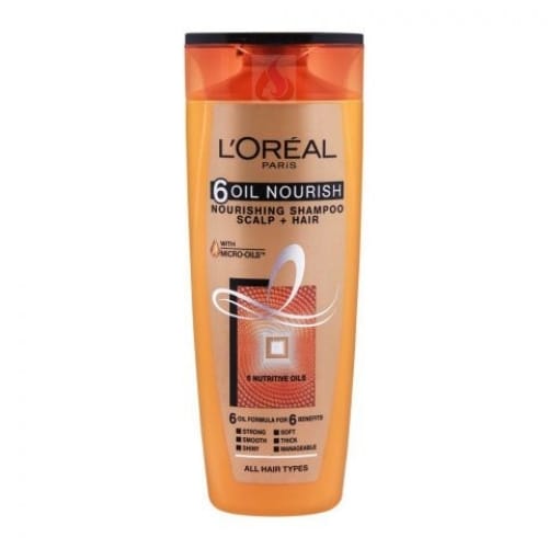 L'Oréal Paris 6 Oil Scalp + Hair Nourishing Shampoo For All Hair Types - 360ml