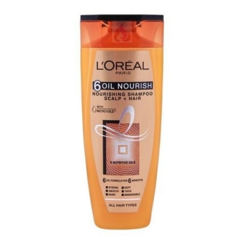 L'Oréal Paris 6 Oil Scalp + Hair Nourishing Shampoo For All Hair Types - 175ml