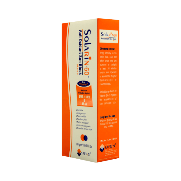 Solarin 60 Anti Oxidant Sunblock Day Cream - 30gm